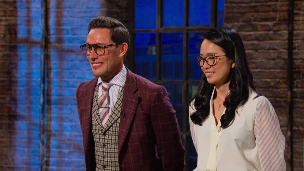 Pop Spec's duo Daniel and Lina give the Dragons their pitch.